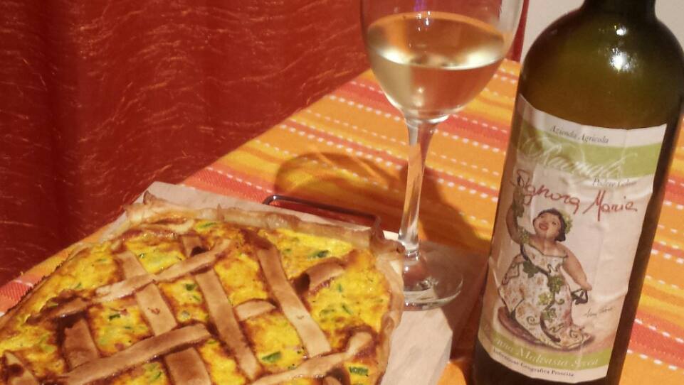 come abbinare la Malvasia: rotolo zucchine e prosciutto cotto